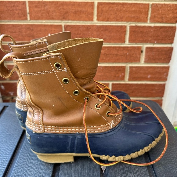 8” LL Bean Duck Boots size 6 M Unlined - Picture 2 of 5